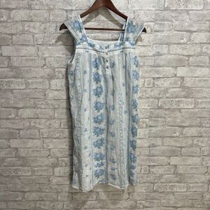 Rachel Ashwell Nightgown‎ Sleep Gown Lace Trim Shabby Chic Floral Blue Small